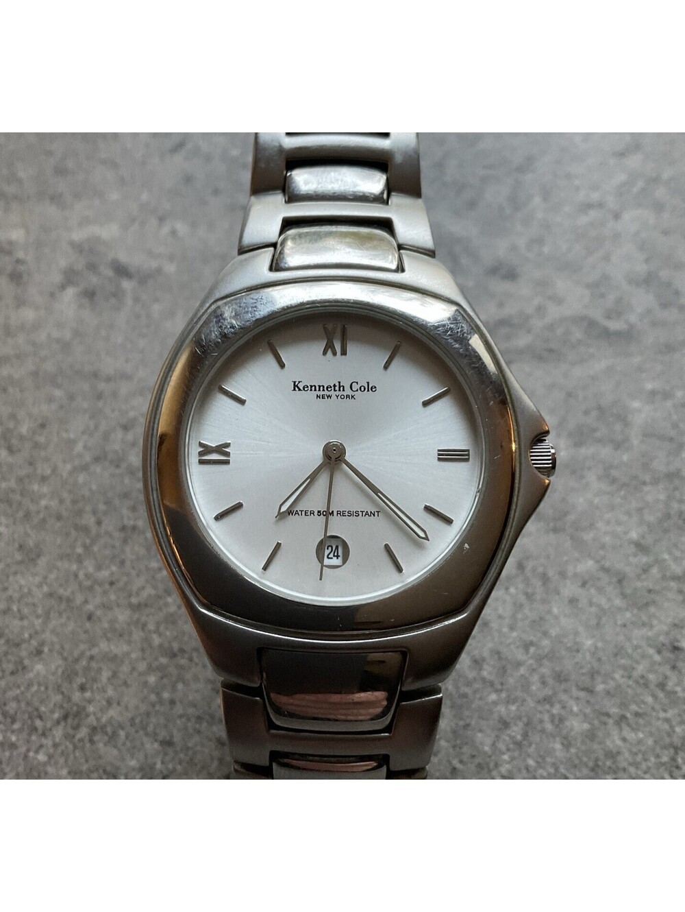 Kenneth Cole Mens Watch Silver Dial 38mm Stainless Steel Case And Band KC3289 A5